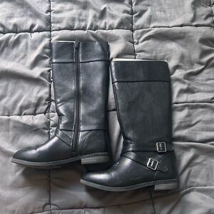 Cat & Jack Black Kids Boots